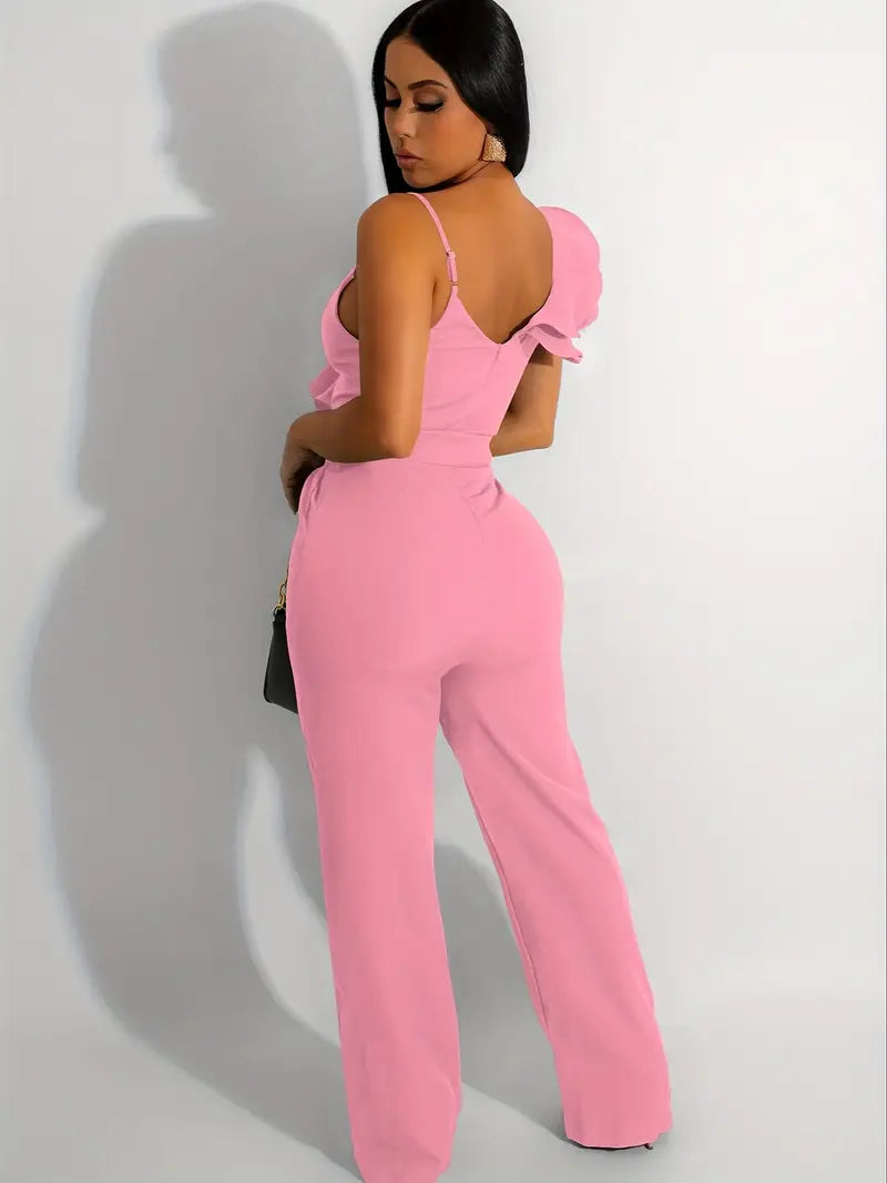 Elegant Chic Ruffle Jumpsuit