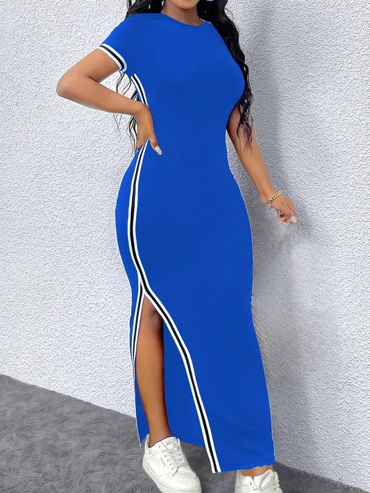 Sleek Split Summer Maxi Dress