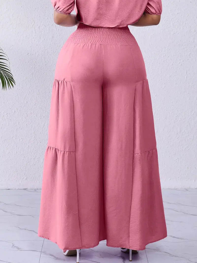 Resort Wear Lounge Tied Wideleg Pants