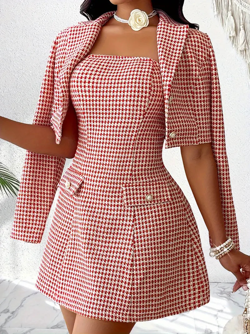 Charming Two Piece Dress Suit