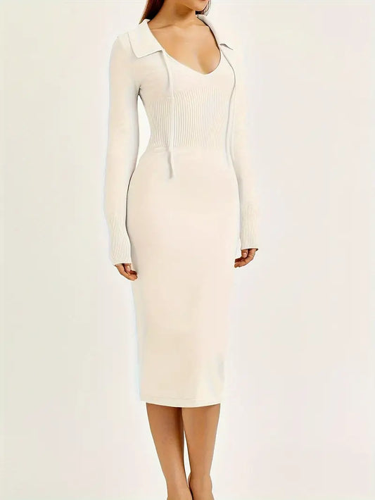 Refined Elegance Cashmere Sweater Dress