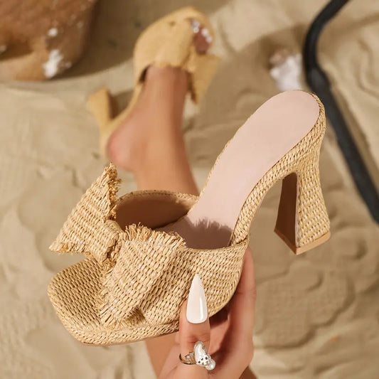 Chic Woven Luxe Heels