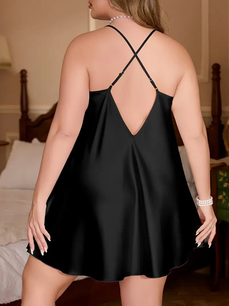 Sleek Satin Night Dress