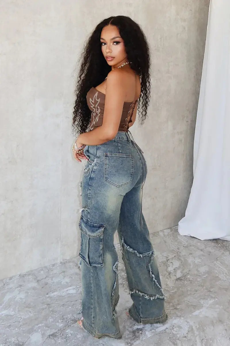 Star Quality High Waist Retro Jeans