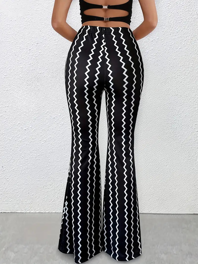 Flared Wide Leg Pants