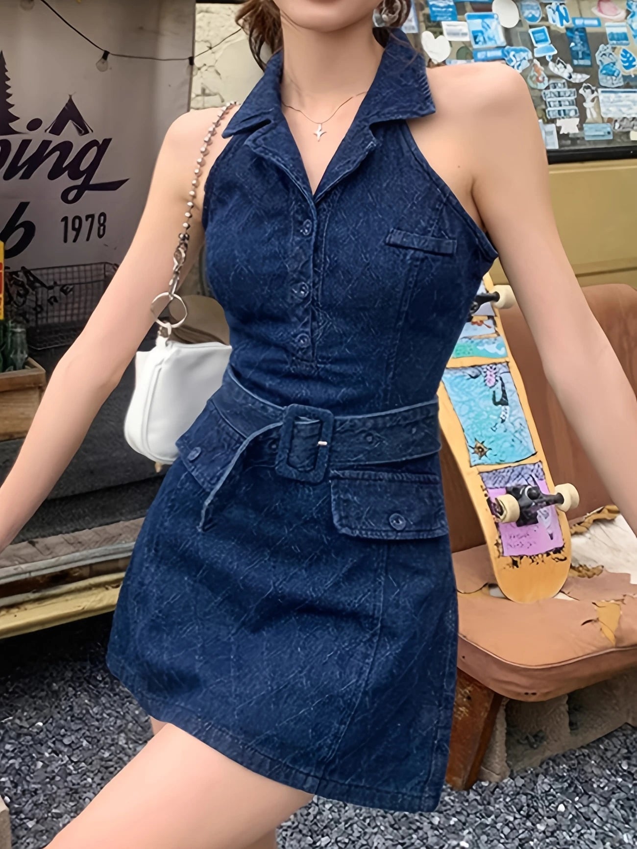 Classic Chic Denim Dress