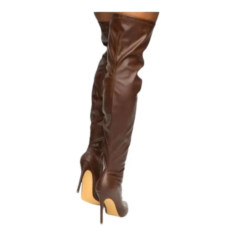 Thigh High Leather Boots