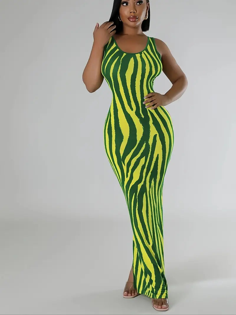 Luxe Transitional Zebra Dress