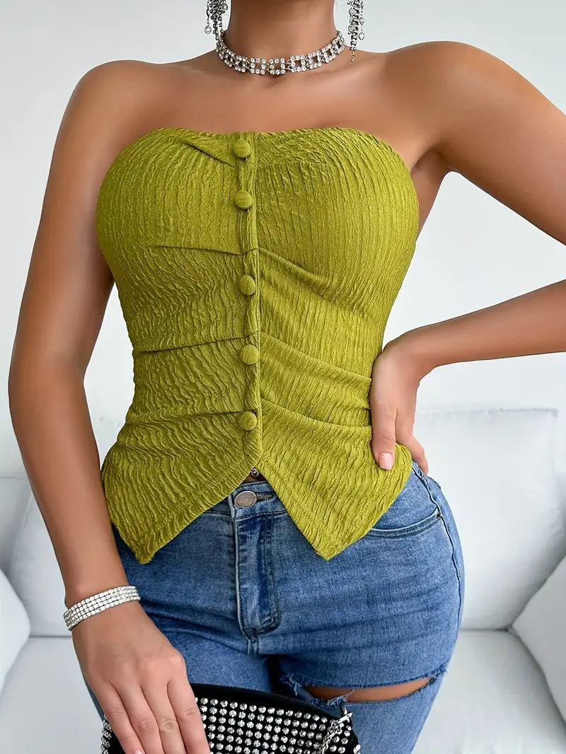 Chic Strapless Tube Top