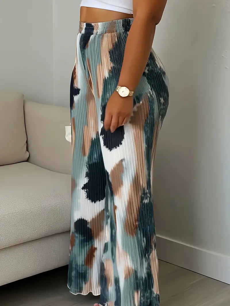 Luxe High Waisted Wide Leg Flowy Pants