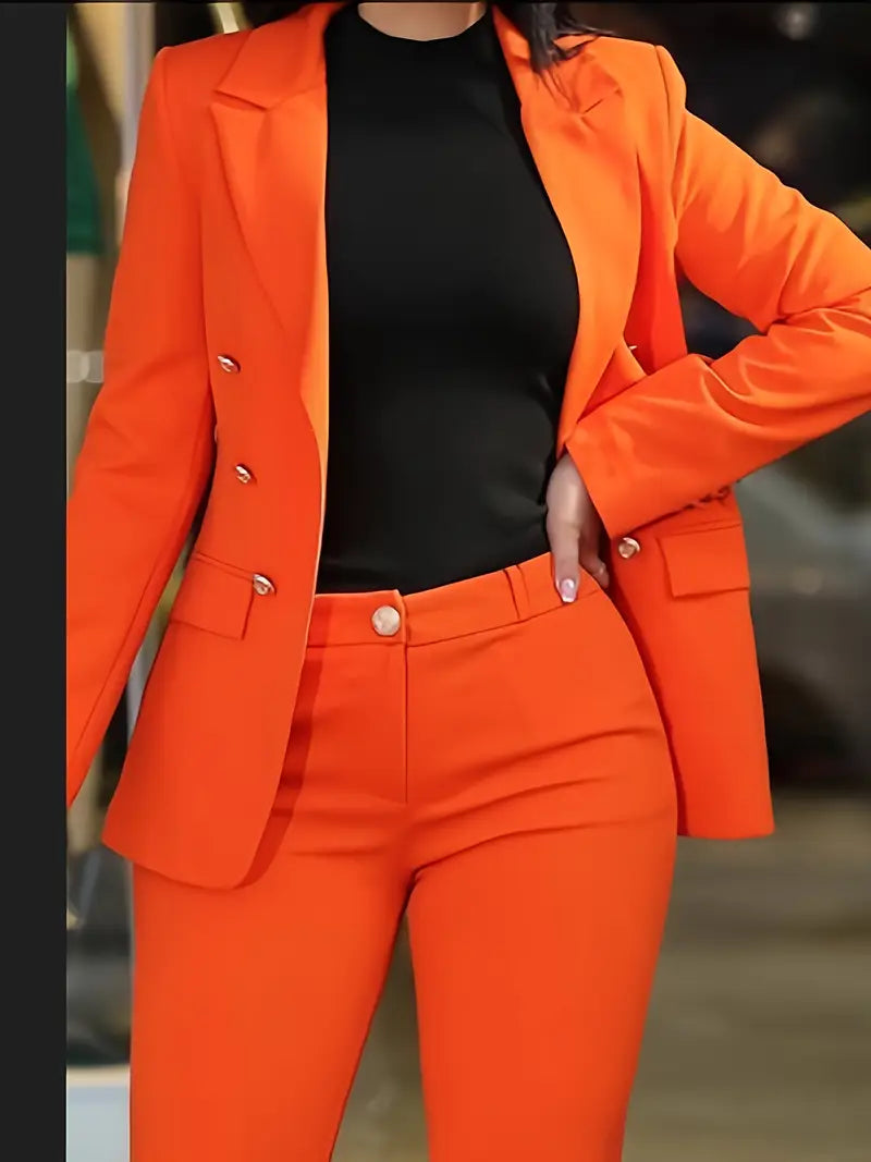 Stylish Sleek Womens Two Piece Business Suit
