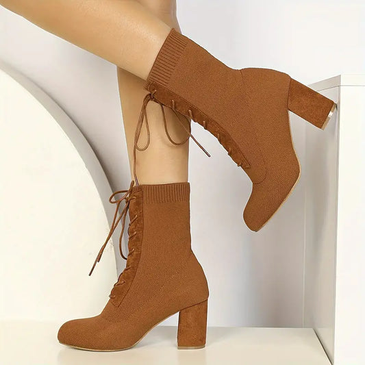 Chic Knit Ankle Boots