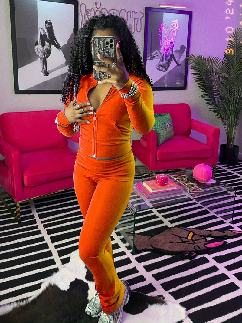 Chic Velour Jumpsuit