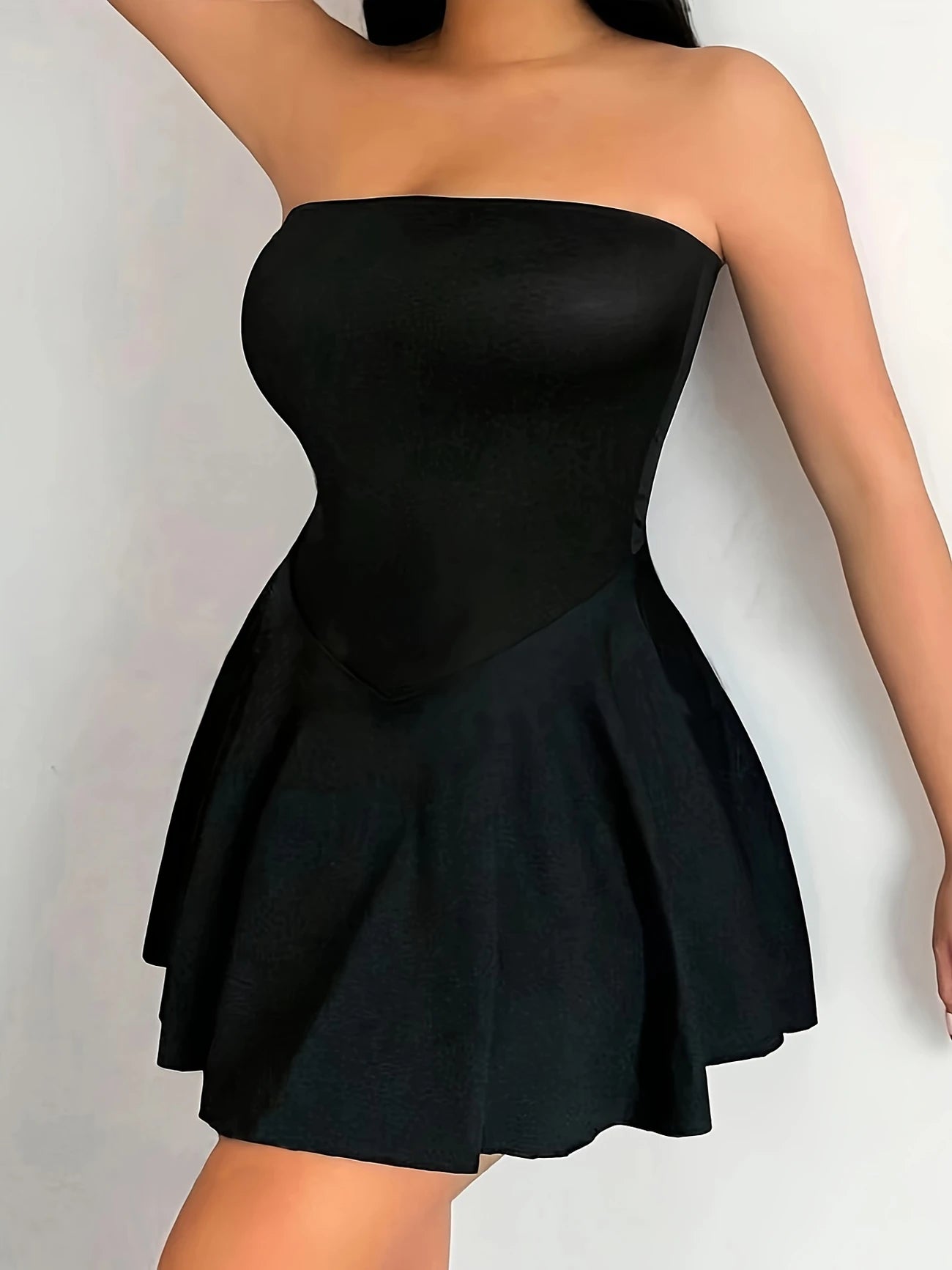Chic Luxe Strapless Bandeau Dress